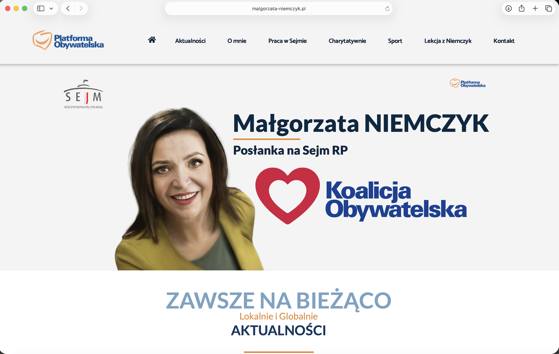 Dseo Dorota Hojda projekt strona internetowa Małgorzata Niemczyk